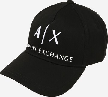 ARMANI EXCHANGE Cap in Black: front