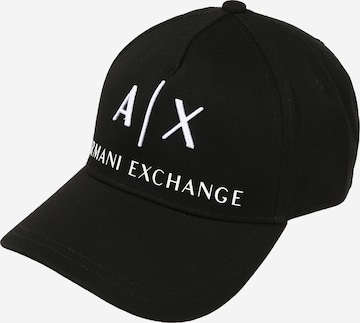 ARMANI EXCHANGE Kšiltovka – černá: přední strana