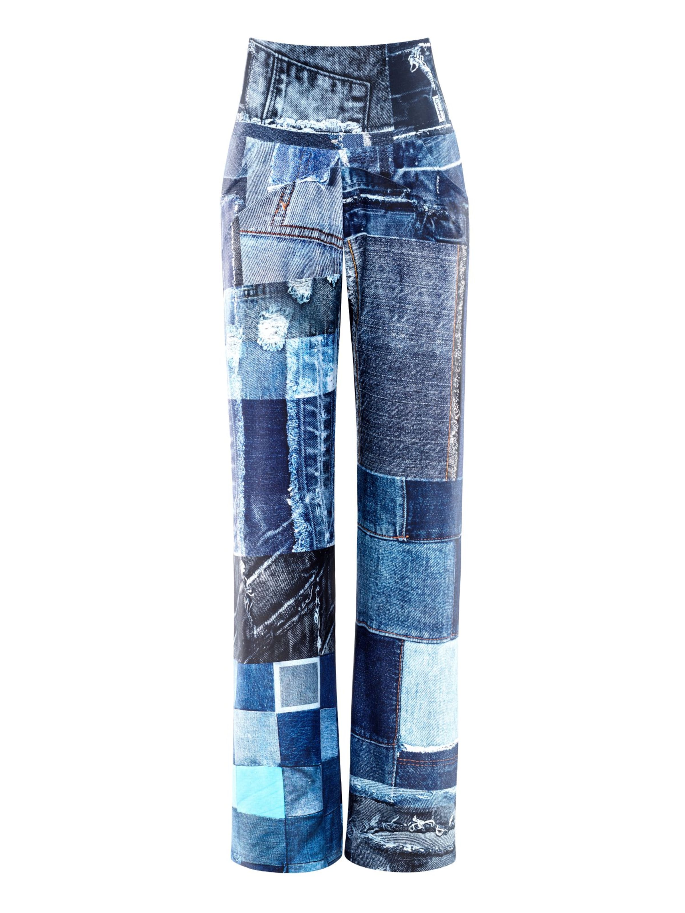 Regular Pantalon 'CUL105C' Winshape en bleu : devant