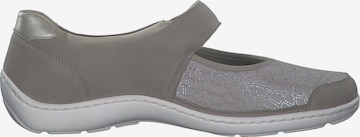 WALDLÄUFER Ballet Flats with Strap 'Henni 496H33' in Grey