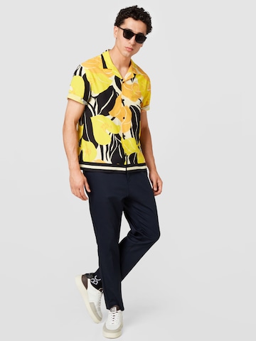 The Kooples Regular fit Button Up Shirt 'CHEMISE' in Yellow
