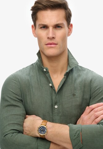 Coupe regular Chemise 'Vacation' Superdry en vert