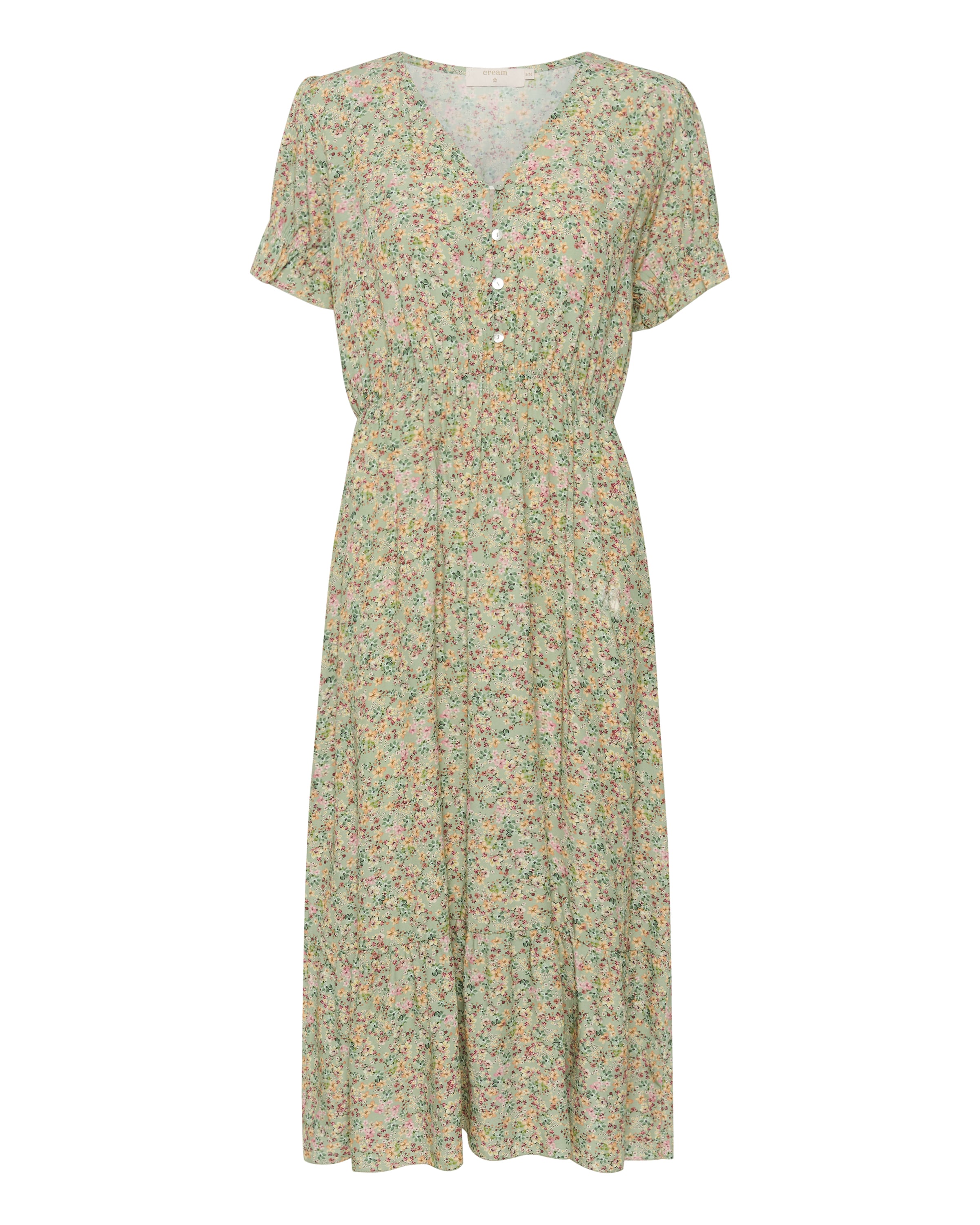 Cream Kjole 'Lina' i grøn: forside