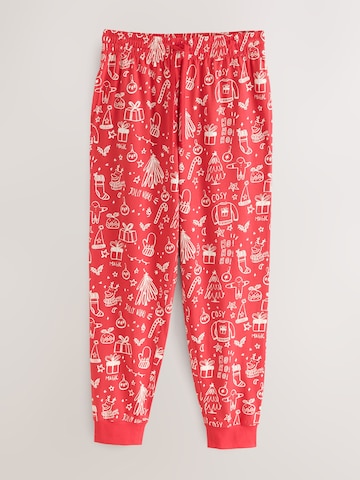 Next Pyjamas lang 'Christmas' i rød