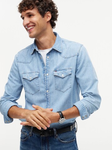 Coupe regular Chemise TOMMY HILFIGER en bleu