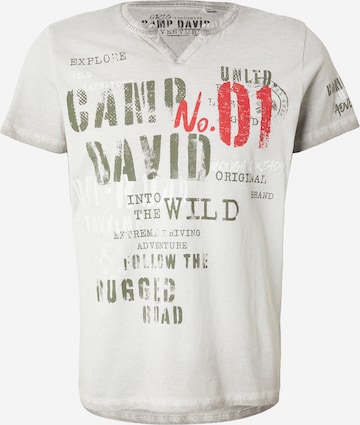 CAMP DAVID Shirt in Grey: front