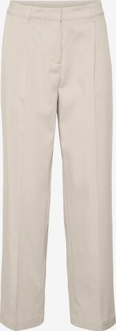 Noisy May Petite Regular Pleat-front trousers 'Almond' in White: front