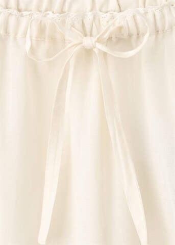 MANGO Pajama Pants 'Tere' in Beige