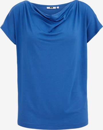 T-shirt WE Fashion en bleu : devant