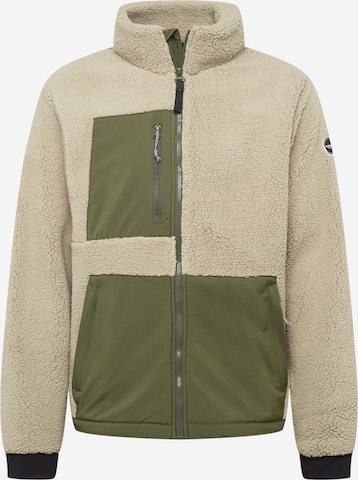 ICEPEAK Athletic Fleece Jacket in Green: front