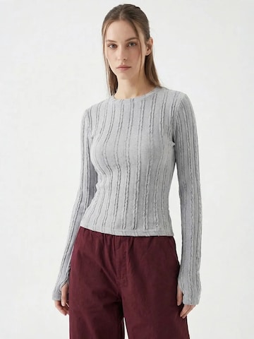 Camicia da donna di Bigdart in grigio: frontale