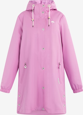 Schmuddelwedda Raincoat 'Bridgeport' in Pink: front