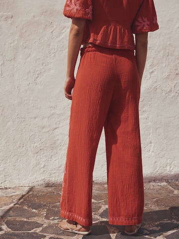 Wide leg Pantaloni di Next in rosso