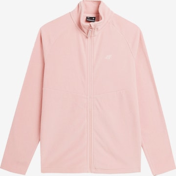 4F Functionele fleece jas 'F146' in Roze: voorkant