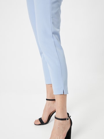OBJECT Slim fit Pleat-Front Pants 'Lisa' in Blue
