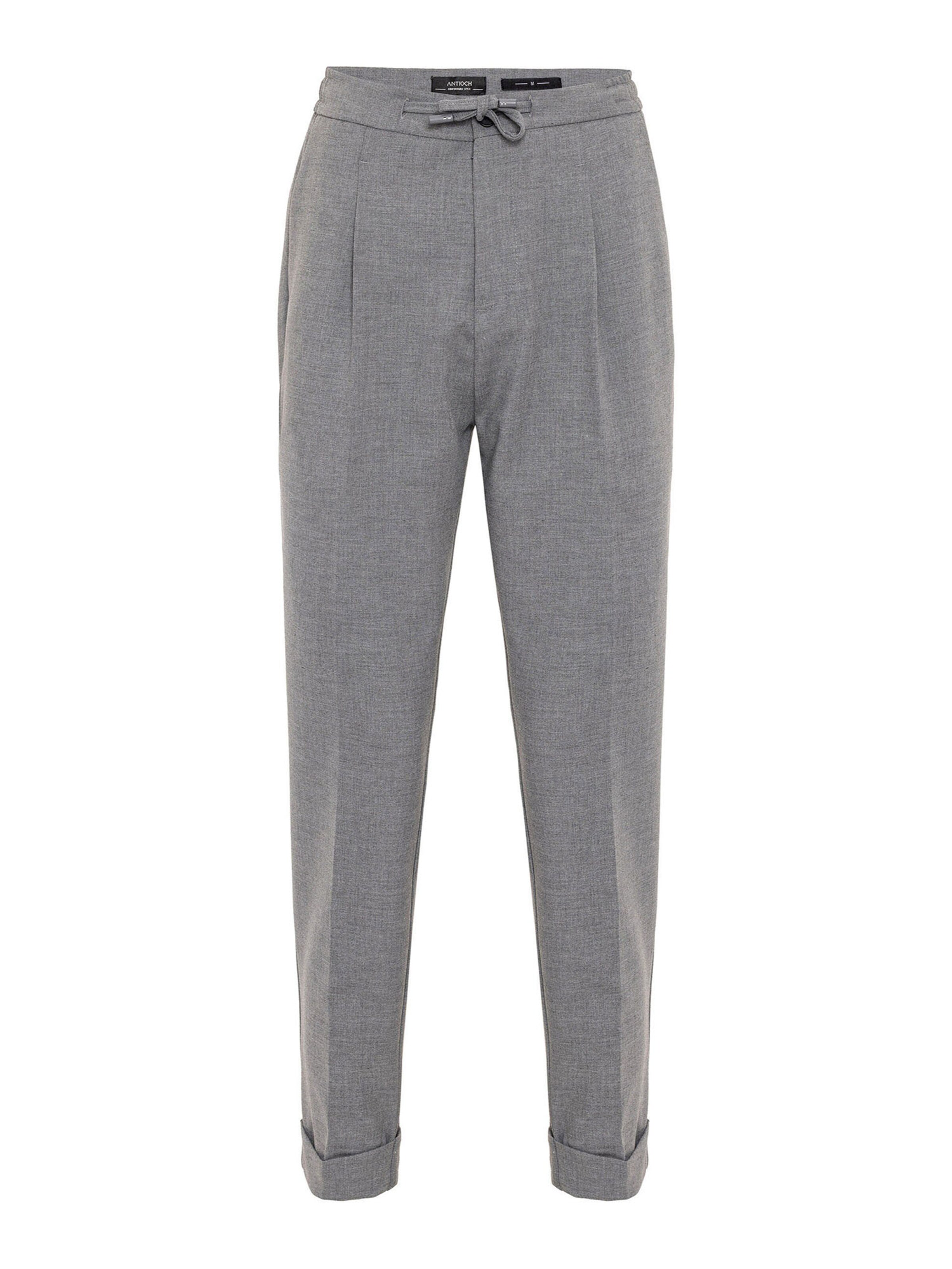 Antiochregular Hlače s naborima - siva boja: prednji dio
