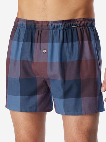 SCHIESSER Boxer shorts 'Web' in Blue