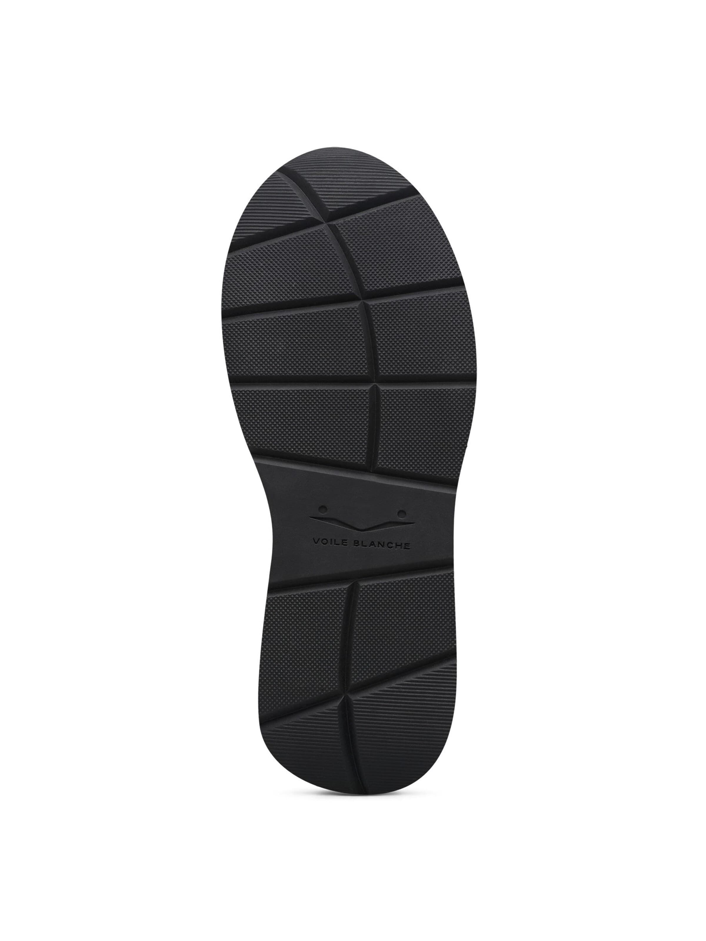 Chaussure à lacets 'CLUB105.' Voile blanche en noir