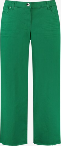 SAMOON Regular Pants in Green: front