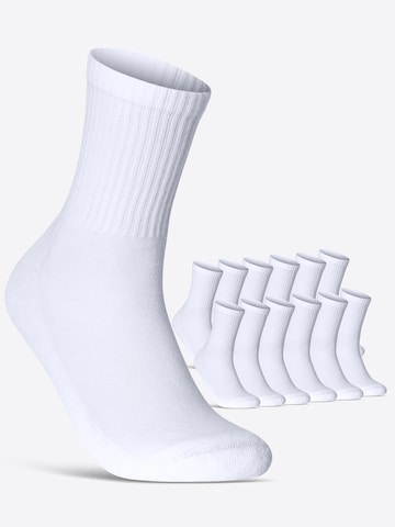 sockenkauf24 Sportsocken in Weiß: Vorderseite