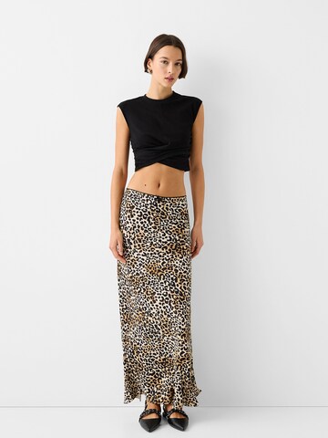 Bershka Skirt in Brown