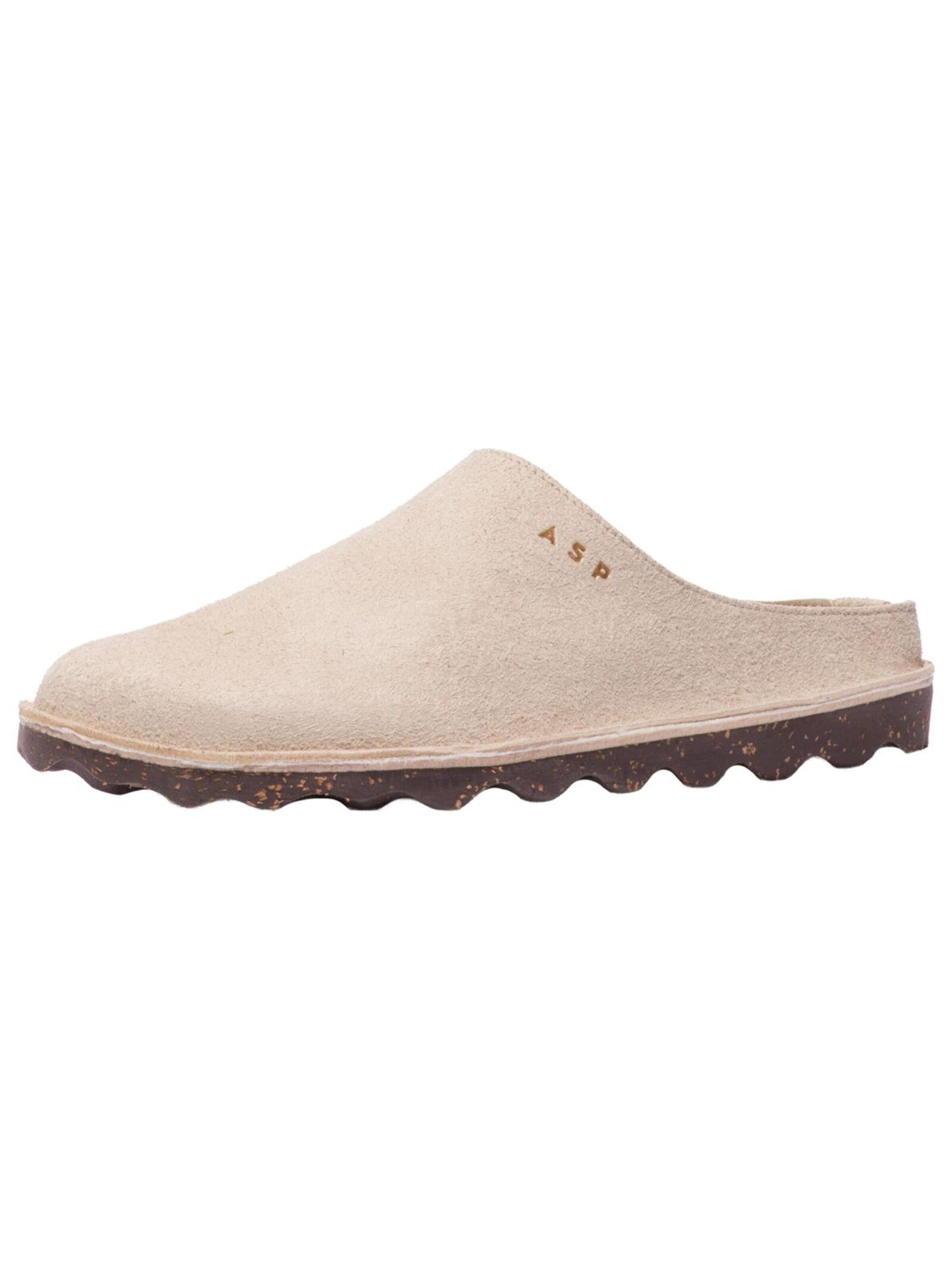 Asportuguesas Hausschuh in Beige: Vorderseite
