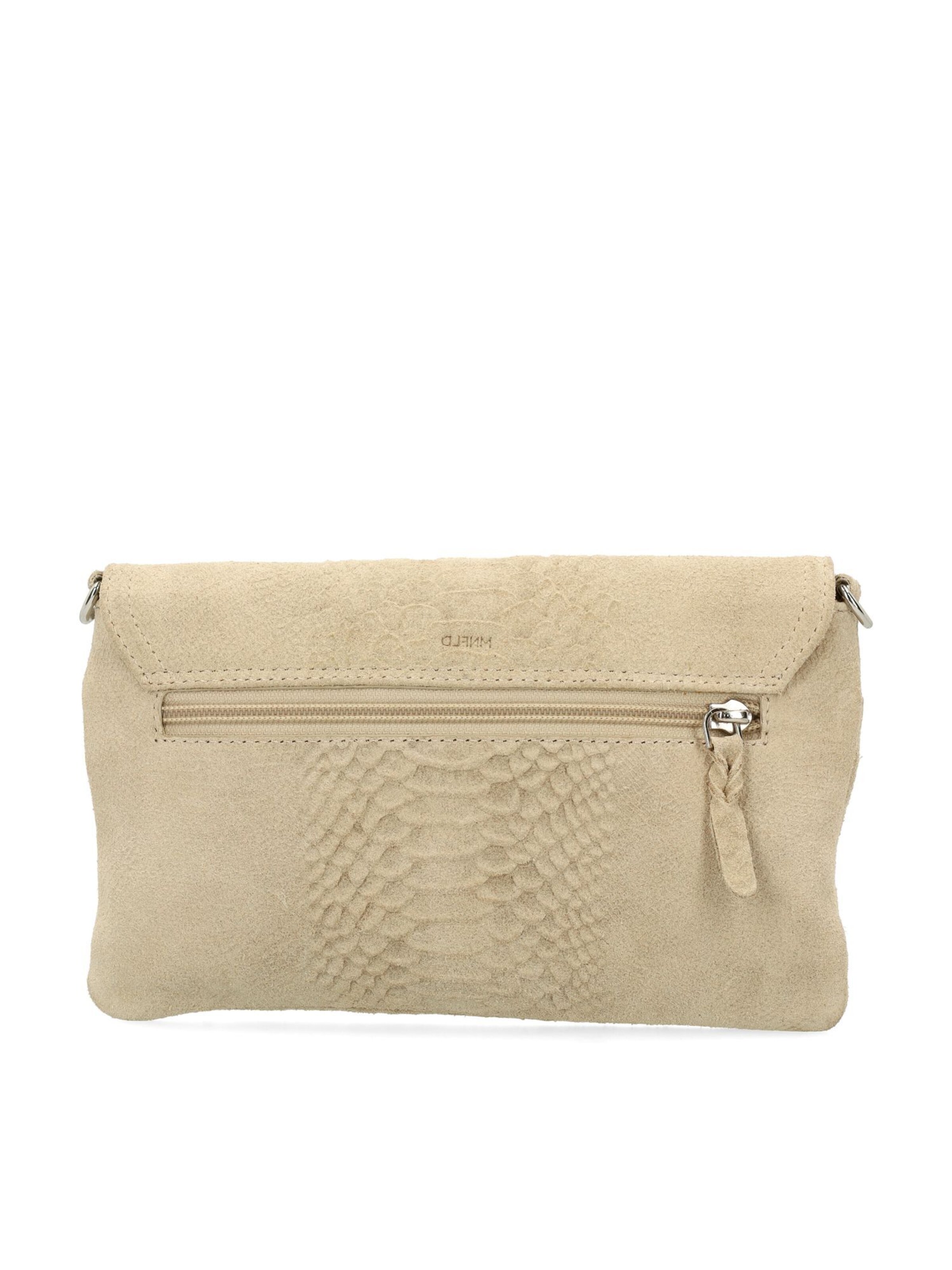 MANFIELD Clutch in Beige: voorkant