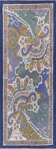 Écharpe SILK & CASHMERE en bleu : devant