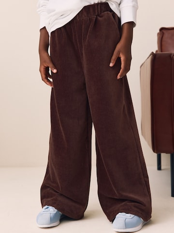 Wide leg Pantaloni de la Next pe maro: față