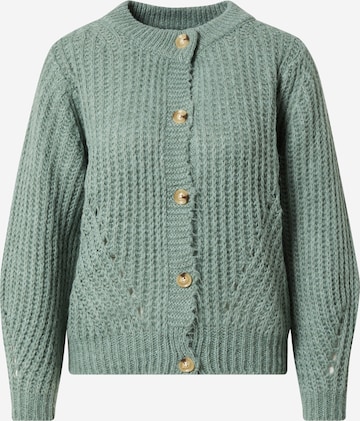 Hailys Knit Cardigan 'Lavina' in Green: front