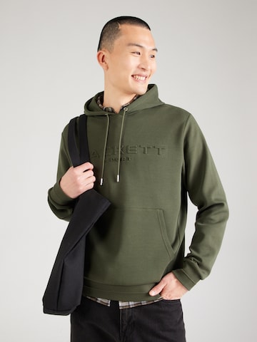 Hackett London Sweatshirt in Grün: Vorderseite