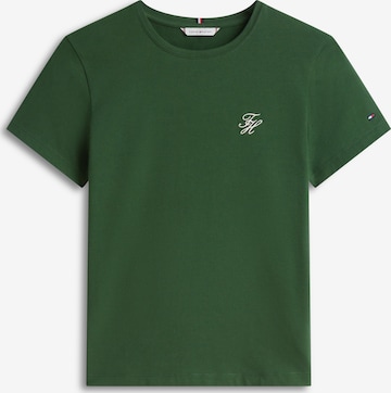 Tricou de la TOMMY HILFIGER pe verde: față
