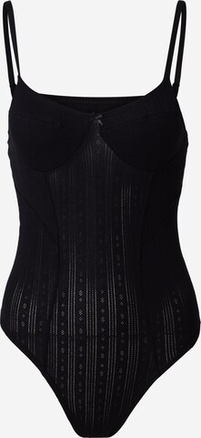 Cotton On Body Bodysuit in Black: front
