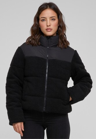 Urban Classics - Chaqueta de invierno en negro: frente