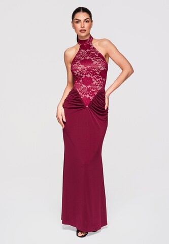 Ombre Evening dress in Red: front
