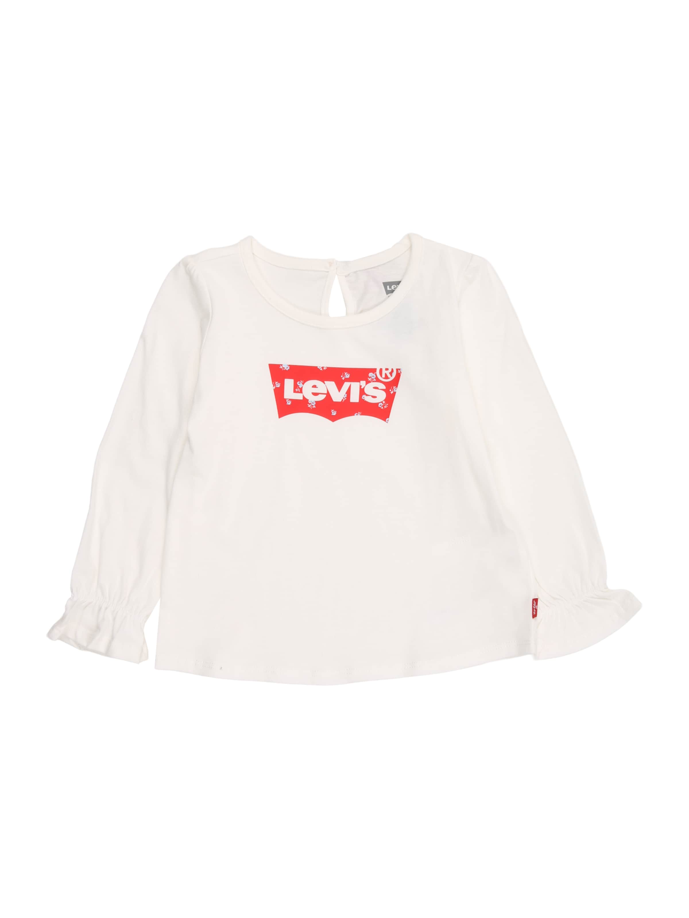 Levi's Kids Μπλουζάκι 'LVG Batwing LS Fashion Knit To' σε λευκό: μπροστά