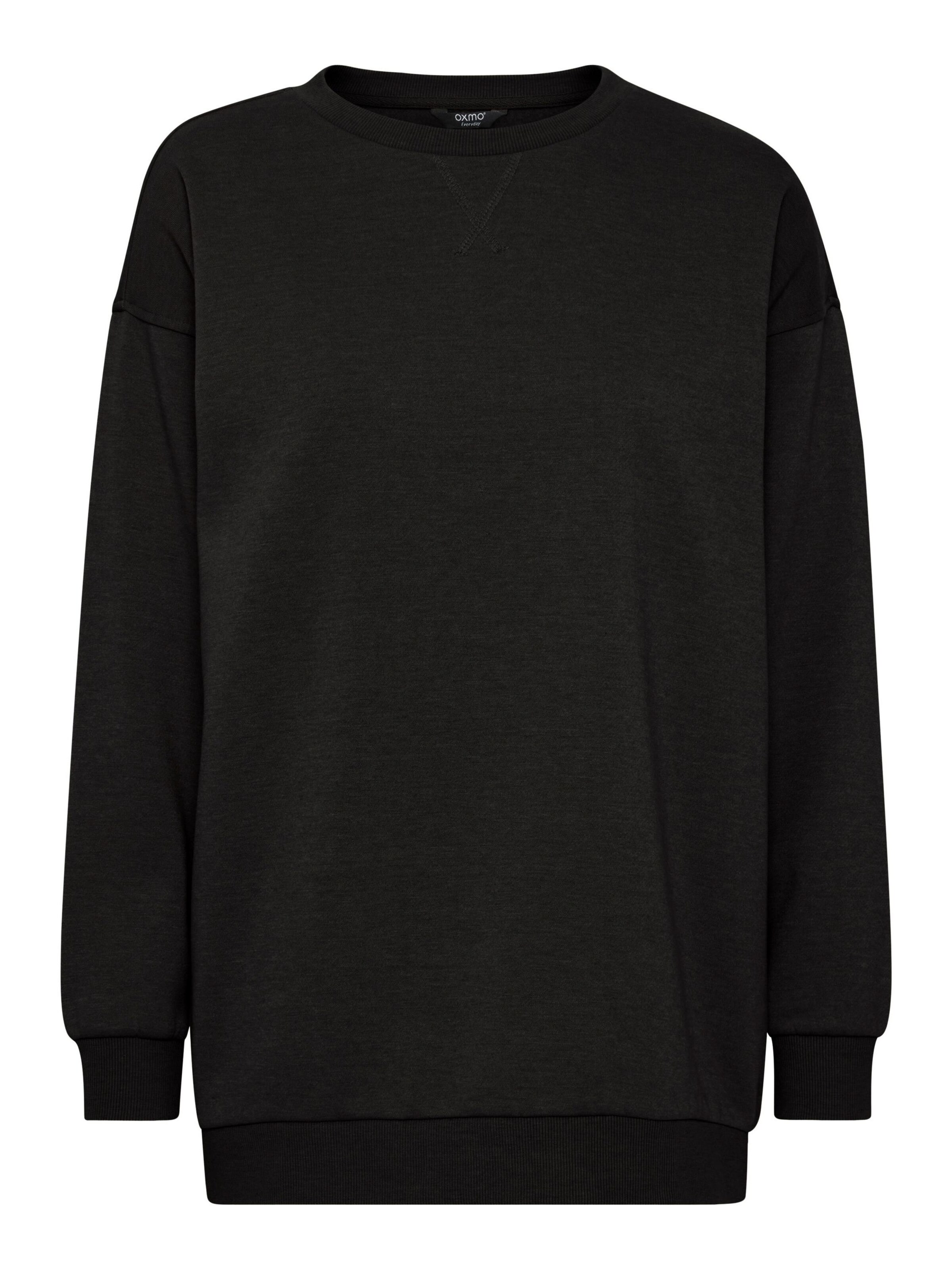 Oxmo Sweatshirt in Schwarz: Vorderseite