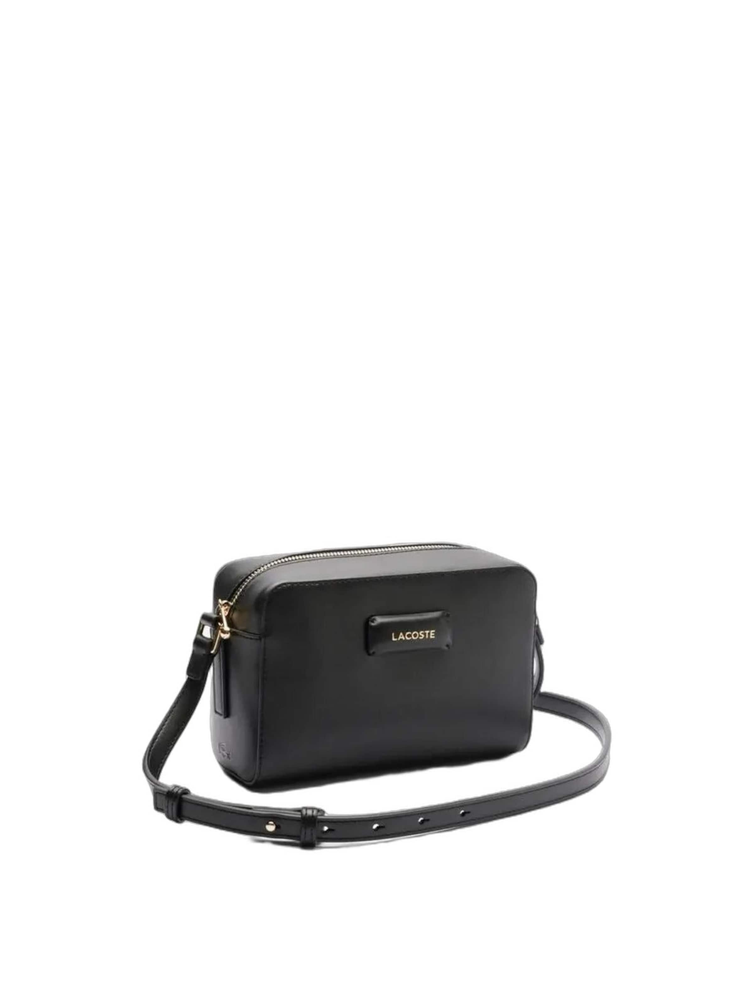 LACOSTE Válltáska 'Lacoste Sac à bandoulière Noir' - fekete