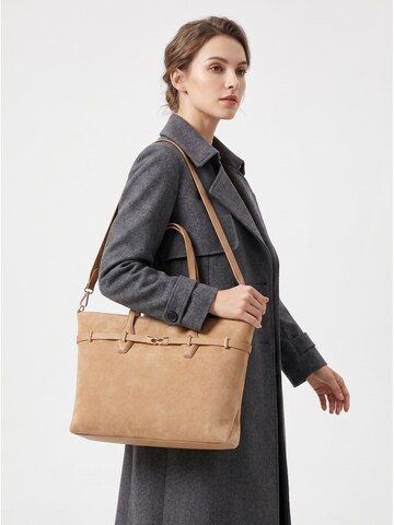 Borsa a mano 'Borsa a Mano Donna Ecopelle - Modello KSD52134 con Tracolla Staccabile' di Kassandra in marrone