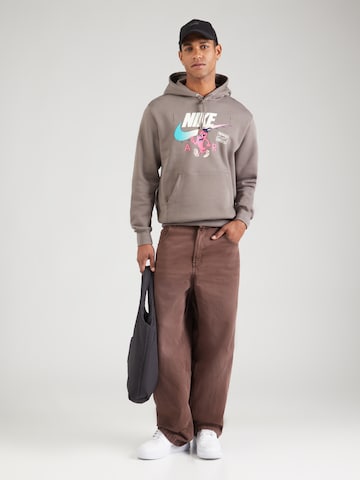 Sweat-shirt 'CLUB' Nike Sportswear en gris