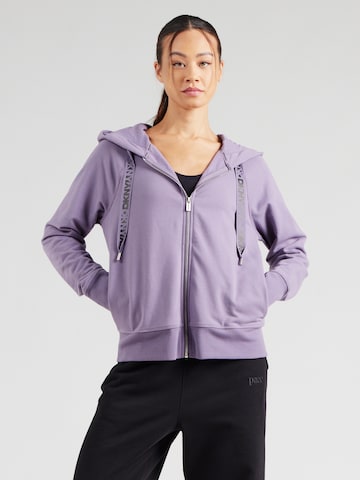 DKNY Performance Sportief sweatvest in Lila: voorkant