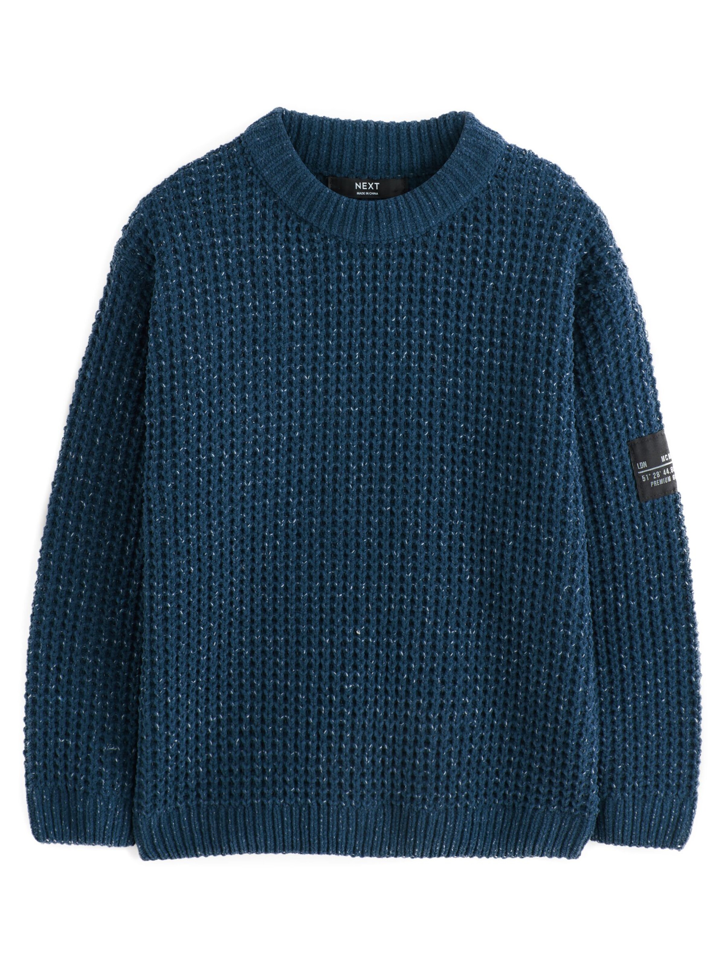 Next Pulover | modra barva: sprednja stran
