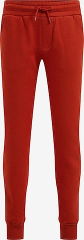 Pantalon WE Fashion en orange : devant