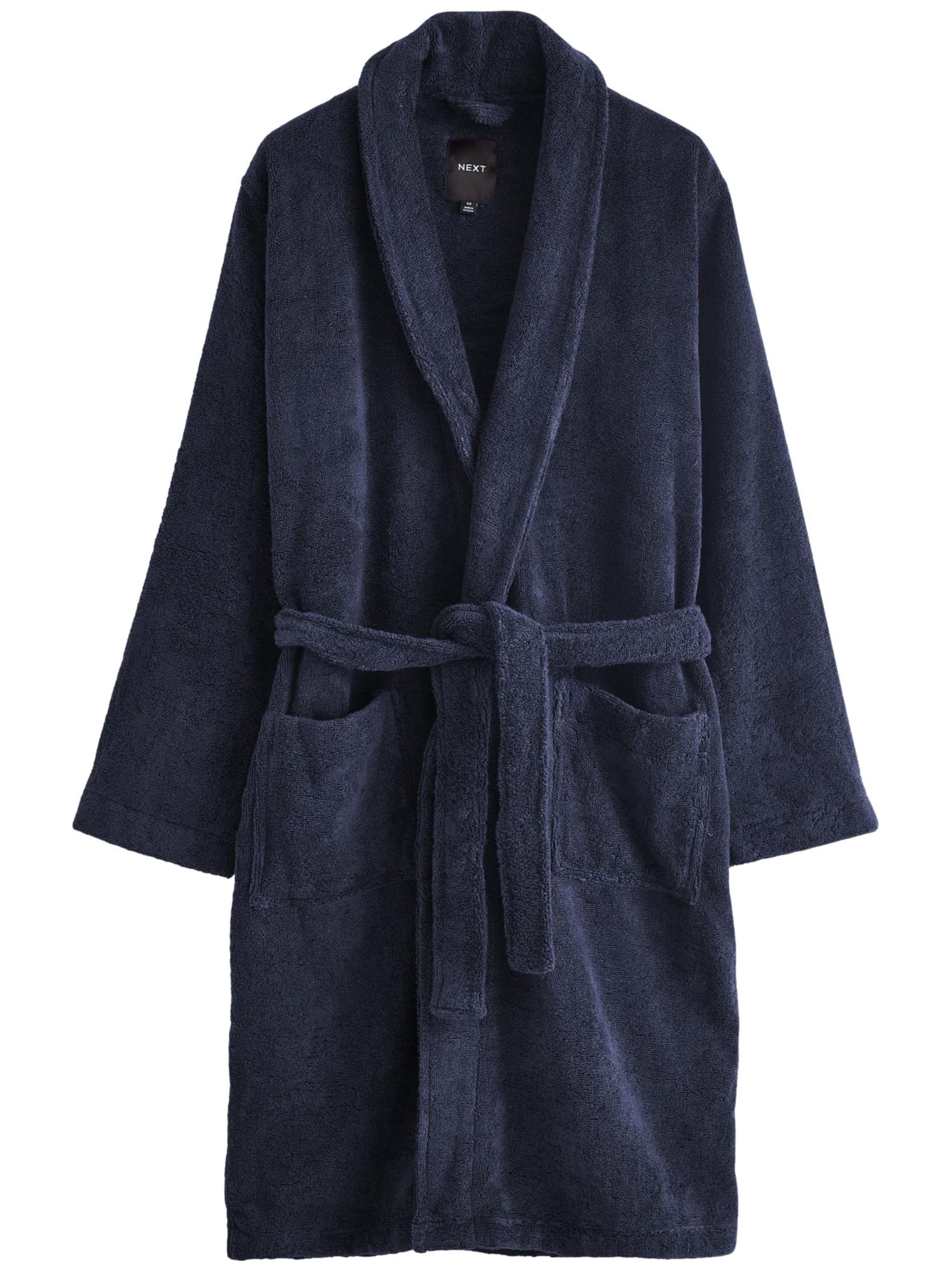 Next Bademantel in Blau: Vorderseite