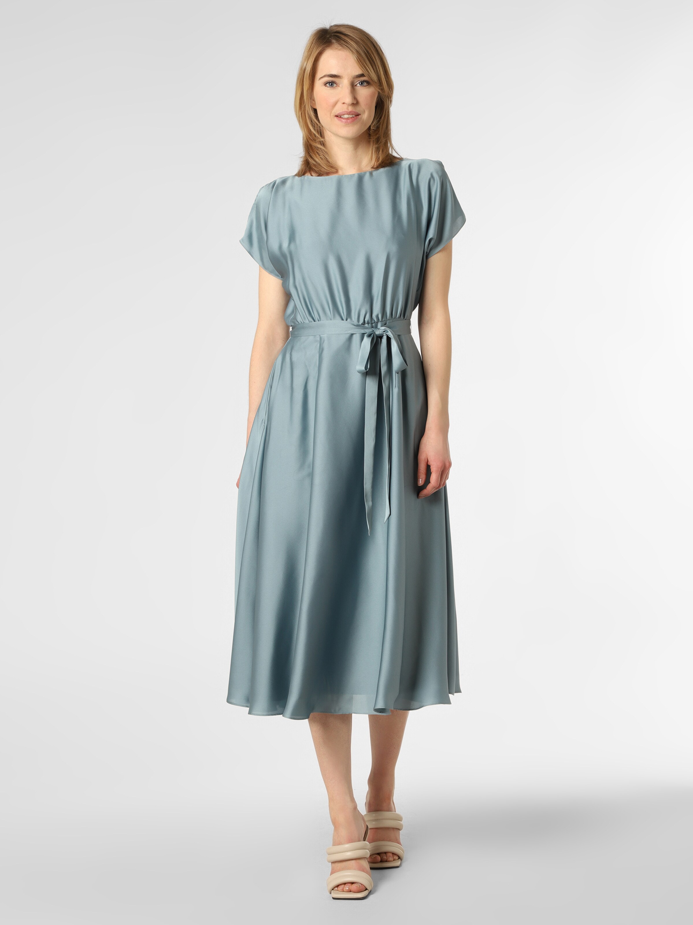 Frauen Große Größen SWING Abendkleid in Aqua - IQ97587 Frauen Große Größen SWING Abendkleid in Aqua - IQ97587