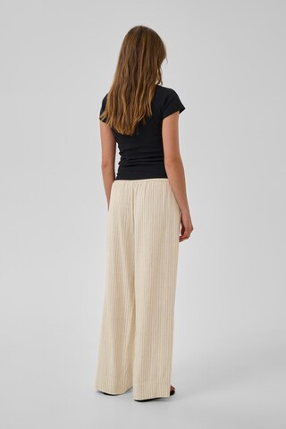 My Essential Wardrobe Wide leg Pants 'Jannie' in Beige