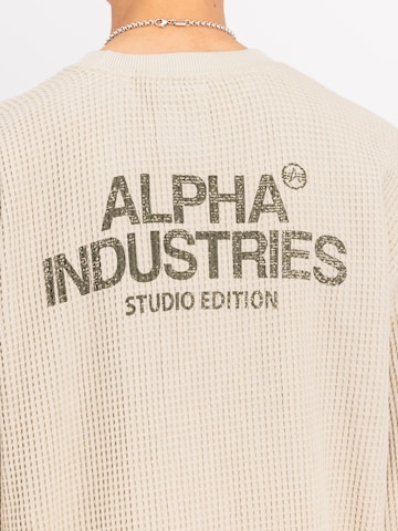 ALPHA INDUSTRIES Sweatshirt in Beige