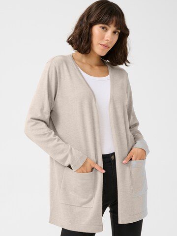 Cardigan 'Fenia' Kaffe en gris : devant