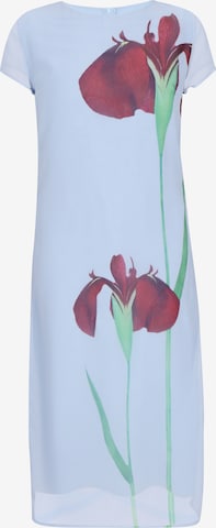 Usha - Vestido em azul: frente