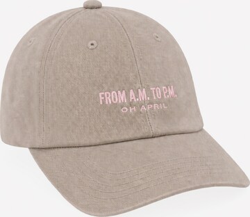 Cappello da baseball 'Aviva' di OH APRIL in beige: frontale